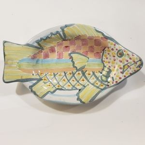 MacKenzie & Childs vintage fish dish